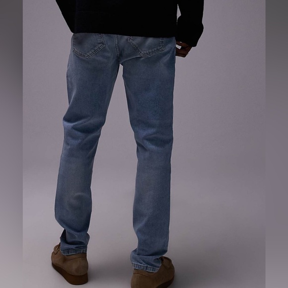 Topman Blue Stretch Skinny Jeans - Picture 2 of 5